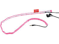 infactory Praktische Kabelführung für Ohrhörerkabel, Farbe Neon-Pink; Kopfhörer Kabel Organisator, HeadphoneEarphoneEarphone-Schutz Kopfhörer Kabel Organisator, HeadphoneEarphoneEarphone-Schutz 