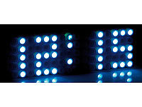 infactory LED-Designer-Wecker "Blue 24"