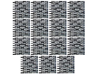 infactory Selbstklebende 3D-Steinwandoptik-Fliesenaufkleber, 26 x 26cm, 15er-Set; Sichtschutz-Folien Sichtschutz-Folien Sichtschutz-Folien Sichtschutz-Folien