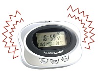 ; Funk-Wecker mit zwei Weckzeiten, Thermometer, Hygrometer, Timer mit Licht- und Vibrations-Alarm 