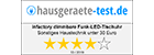 hausgeraete-test.de: Dimmbare Funk-LED-Tischuhr, Wecker und Temperaturanzeige, schwarz/blau