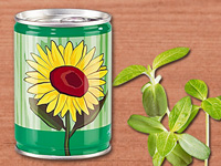 infactory Dosenpflanze "Sonnenblume";   