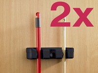 infactory Gerätehalter schwarz 2er-Set;  