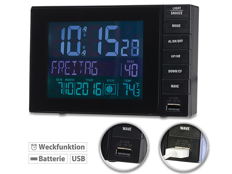 ; Funk-Wetterstationen mit Außensensor, WLAN und App, Wetterstationen mit Farb-Display, Funkuhr und Außensensor Funk-Wetterstationen mit Außensensor, WLAN und App, Wetterstationen mit Farb-Display, Funkuhr und Außensensor Funk-Wetterstationen mit Außensensor, WLAN und App, Wetterstationen mit Farb-Display, Funkuhr und Außensensor Funk-Wetterstationen mit Außensensor, WLAN und App, Wetterstationen mit Farb-Display, Funkuhr und Außensensor 