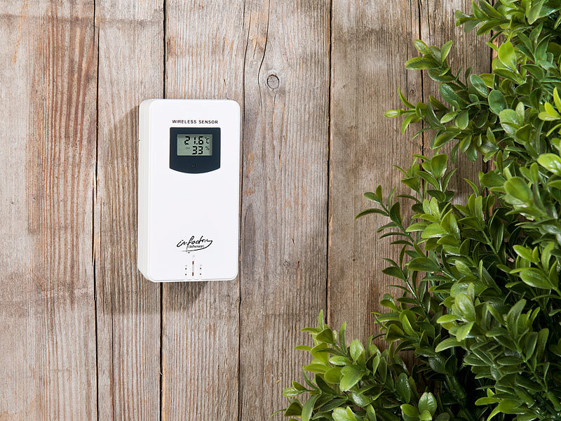 ; Funk-Wetterstationen mit Außensensor, WLAN und App Funk-Wetterstationen mit Außensensor, WLAN und App 