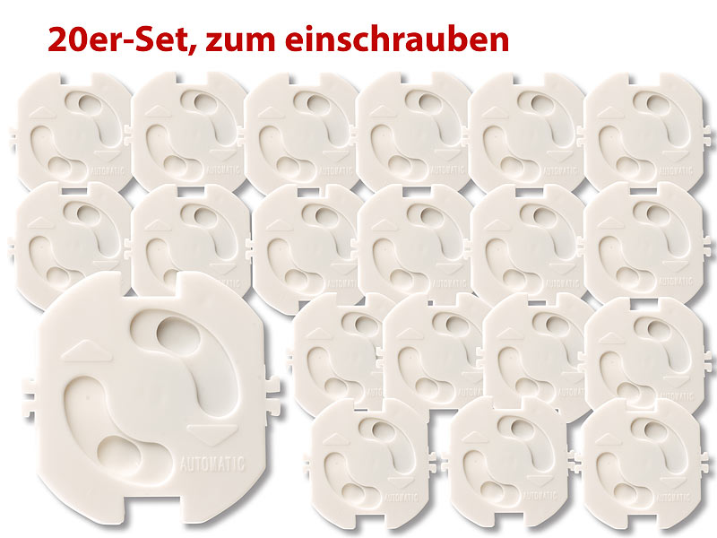 ; Kinderschutz-Plättchen für Steckdosen 