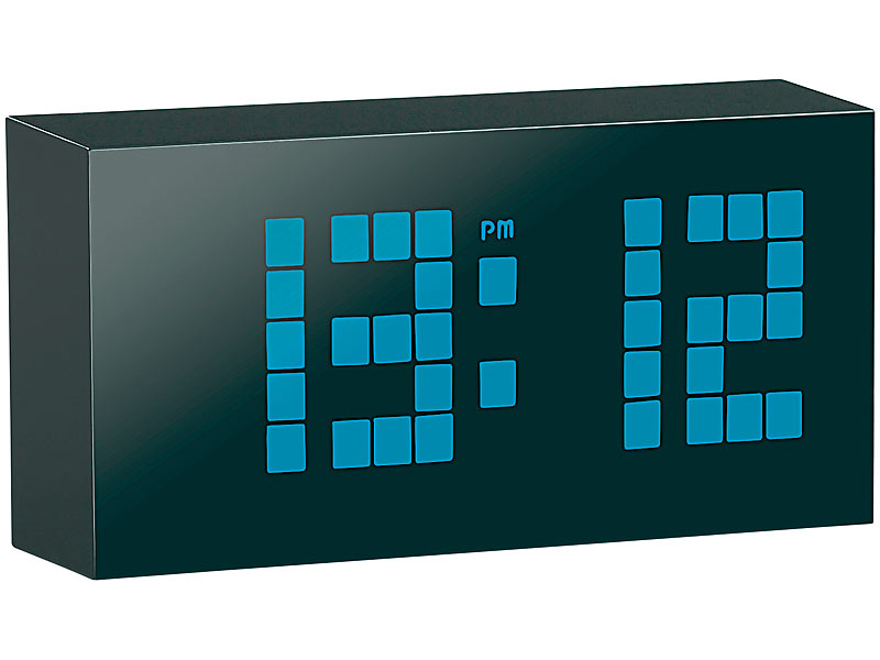 ; Funk-Wecker mit 2 Weckzeiten, USB-Ladestation und Thermometer Funk-Wecker mit 2 Weckzeiten, USB-Ladestation und Thermometer 