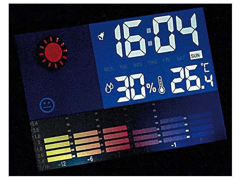 ; Funk-Wetterstationen mit Außensensor, WLAN und App, Wetterstationen mit Farb-Display, Funkuhr und Außensensor Funk-Wetterstationen mit Außensensor, WLAN und App, Wetterstationen mit Farb-Display, Funkuhr und Außensensor Funk-Wetterstationen mit Außensensor, WLAN und App, Wetterstationen mit Farb-Display, Funkuhr und Außensensor Funk-Wetterstationen mit Außensensor, WLAN und App, Wetterstationen mit Farb-Display, Funkuhr und Außensensor Funk-Wetterstationen mit Außensensor, WLAN und App, Wetterstationen mit Farb-Display, Funkuhr und Außensensor 