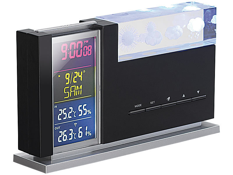 ; Funk-Wetterstationen mit Außensensor, WLAN und App, Wetterstationen mit Farb-Display, Funkuhr und Außensensor Funk-Wetterstationen mit Außensensor, WLAN und App, Wetterstationen mit Farb-Display, Funkuhr und Außensensor Funk-Wetterstationen mit Außensensor, WLAN und App, Wetterstationen mit Farb-Display, Funkuhr und Außensensor 