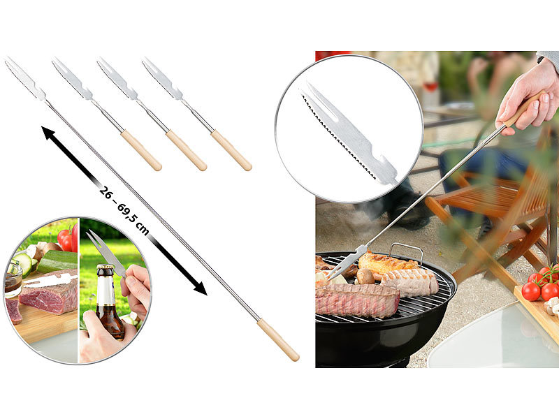 ; Teleskop-Grillspieße Teleskop-Grillspieße Teleskop-Grillspieße Teleskop-Grillspieße 
