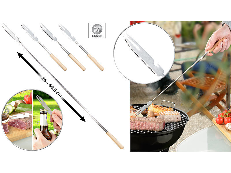 ; Teleskop-Grillspieße Teleskop-Grillspieße Teleskop-Grillspieße Teleskop-Grillspieße 