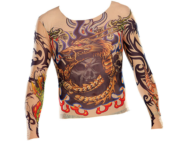; Tattoo Haut-Shirts für Damen und Herren Ärmel Effekte Tshirts Tattoo Haut-Shirts für Damen und Herren Ärmel Effekte Tshirts 