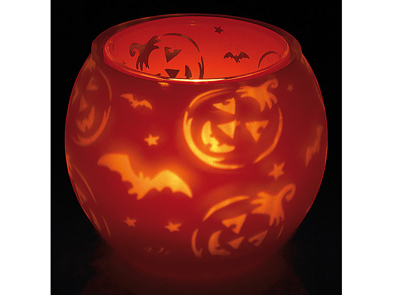 ; Halloween-Beleuchtungen: Teelichter, Windlichter Halloween-Beleuchtungen: Teelichter, Windlichter 