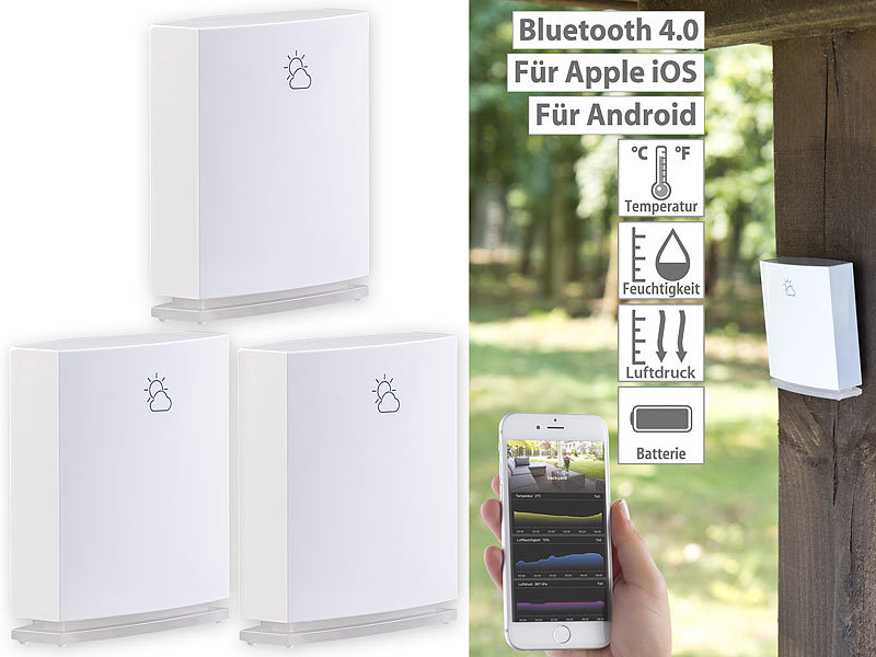 ; Funk-Wetterstationen mit Außensensor, WLAN und App, Wetterstationen mit Farb-Display, Funkuhr und Außensensor Funk-Wetterstationen mit Außensensor, WLAN und App, Wetterstationen mit Farb-Display, Funkuhr und Außensensor 