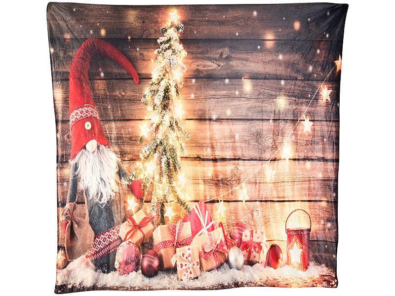 ; LED-Deko-Weihnachtskissen, LED-Weihnachts-Wandbilder 