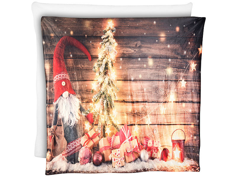 ; LED-Deko-Weihnachtskissen, LED-Weihnachts-Wandbilder 
