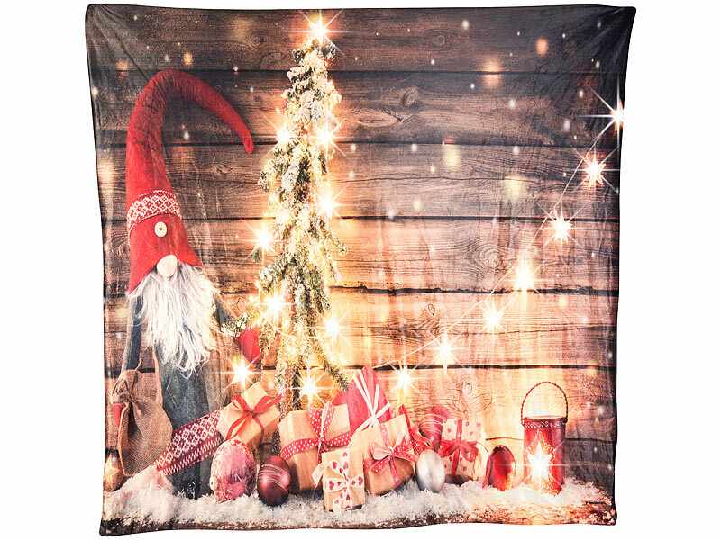 ; LED-Deko-Weihnachtskissen 