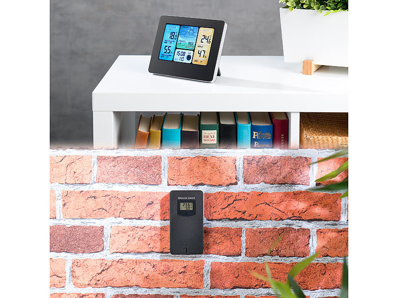 ; Funk-Wetterstationen mit Außensensor, WLAN und App, Wetterstationen mit Farb-Display, Funkuhr und Außensensor Funk-Wetterstationen mit Außensensor, WLAN und App, Wetterstationen mit Farb-Display, Funkuhr und Außensensor Funk-Wetterstationen mit Außensensor, WLAN und App, Wetterstationen mit Farb-Display, Funkuhr und Außensensor Funk-Wetterstationen mit Außensensor, WLAN und App, Wetterstationen mit Farb-Display, Funkuhr und Außensensor Funk-Wetterstationen mit Außensensor, WLAN und App, Wetterstationen mit Farb-Display, Funkuhr und Außensensor 