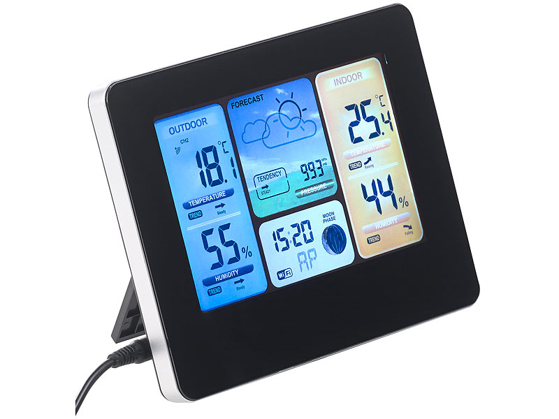 ; Funk-Wetterstationen mit Außensensor, WLAN und App, Wetterstationen mit Farb-Display, Funkuhr und Außensensor Funk-Wetterstationen mit Außensensor, WLAN und App, Wetterstationen mit Farb-Display, Funkuhr und Außensensor Funk-Wetterstationen mit Außensensor, WLAN und App, Wetterstationen mit Farb-Display, Funkuhr und Außensensor Funk-Wetterstationen mit Außensensor, WLAN und App, Wetterstationen mit Farb-Display, Funkuhr und Außensensor Funk-Wetterstationen mit Außensensor, WLAN und App, Wetterstationen mit Farb-Display, Funkuhr und Außensensor 