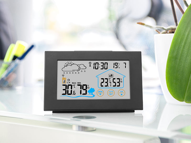 ; Funk-Wetterstationen mit Außensensor, WLAN und App 
