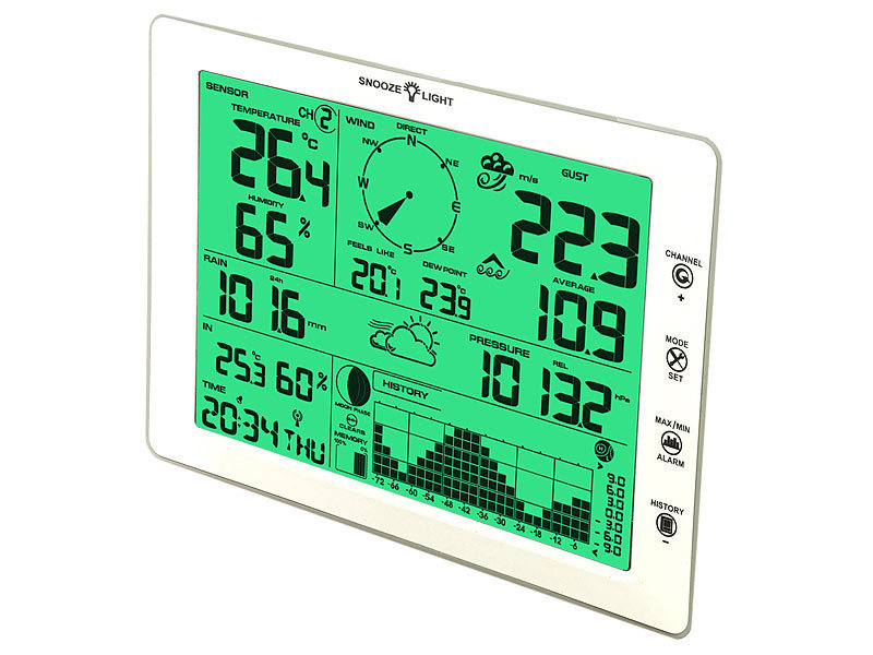 ; Funk-Wetterstationen mit Außensensor, WLAN und App, Wetterstationen mit Farb-Display, Funkuhr und Außensensor Funk-Wetterstationen mit Außensensor, WLAN und App, Wetterstationen mit Farb-Display, Funkuhr und Außensensor Funk-Wetterstationen mit Außensensor, WLAN und App, Wetterstationen mit Farb-Display, Funkuhr und Außensensor 