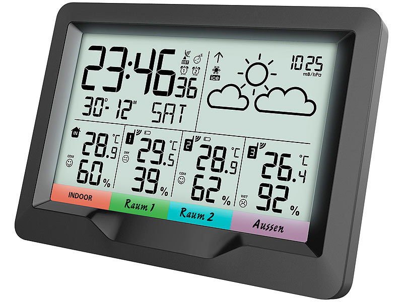 ; Funk-Wetterstationen mit Außensensor, WLAN und App Funk-Wetterstationen mit Außensensor, WLAN und App Funk-Wetterstationen mit Außensensor, WLAN und App Funk-Wetterstationen mit Außensensor, WLAN und App 