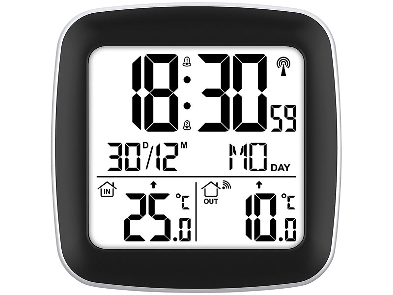 ; Wetterstationen mit Farb-Display, Funkuhr und Außensensor Wetterstationen mit Farb-Display, Funkuhr und Außensensor Wetterstationen mit Farb-Display, Funkuhr und Außensensor Wetterstationen mit Farb-Display, Funkuhr und Außensensor 
