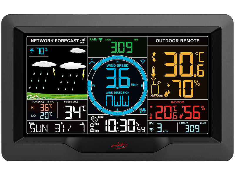 ; Funk-Wetterstationen mit Außensensor, WLAN und App Funk-Wetterstationen mit Außensensor, WLAN und App Funk-Wetterstationen mit Außensensor, WLAN und App Funk-Wetterstationen mit Außensensor, WLAN und App 