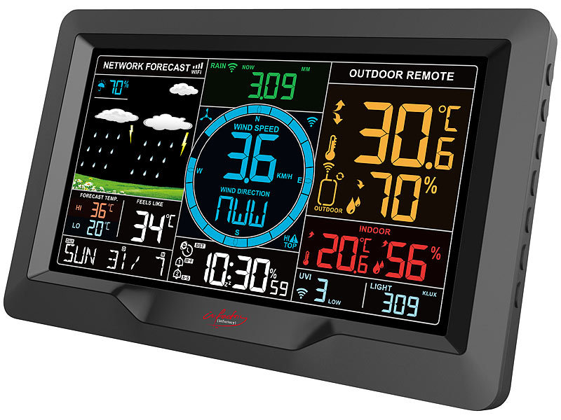 ; Funk-Wetterstationen mit Außensensor, WLAN und App Funk-Wetterstationen mit Außensensor, WLAN und App Funk-Wetterstationen mit Außensensor, WLAN und App Funk-Wetterstationen mit Außensensor, WLAN und App 