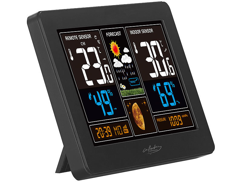 ; Funk-Wetterstationen mit Außensensor, WLAN und App, Wetterstationen mit Farb-Display, Funkuhr und Außensensor Funk-Wetterstationen mit Außensensor, WLAN und App, Wetterstationen mit Farb-Display, Funkuhr und Außensensor Funk-Wetterstationen mit Außensensor, WLAN und App, Wetterstationen mit Farb-Display, Funkuhr und Außensensor Funk-Wetterstationen mit Außensensor, WLAN und App, Wetterstationen mit Farb-Display, Funkuhr und Außensensor 
