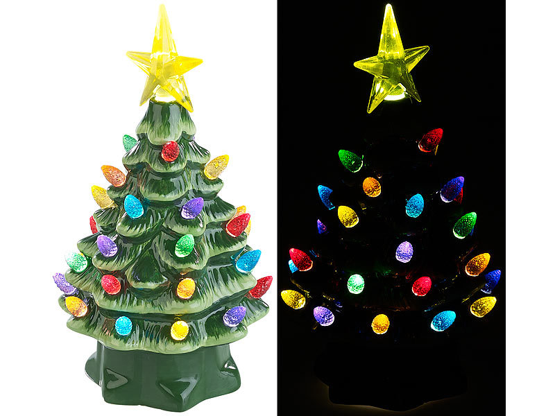 ; Weihnachtsbaum, Weihnachtsbäume mit LED-Beleuchtung 
