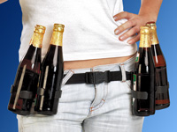 infactory Six-Pack Biergürtel;  