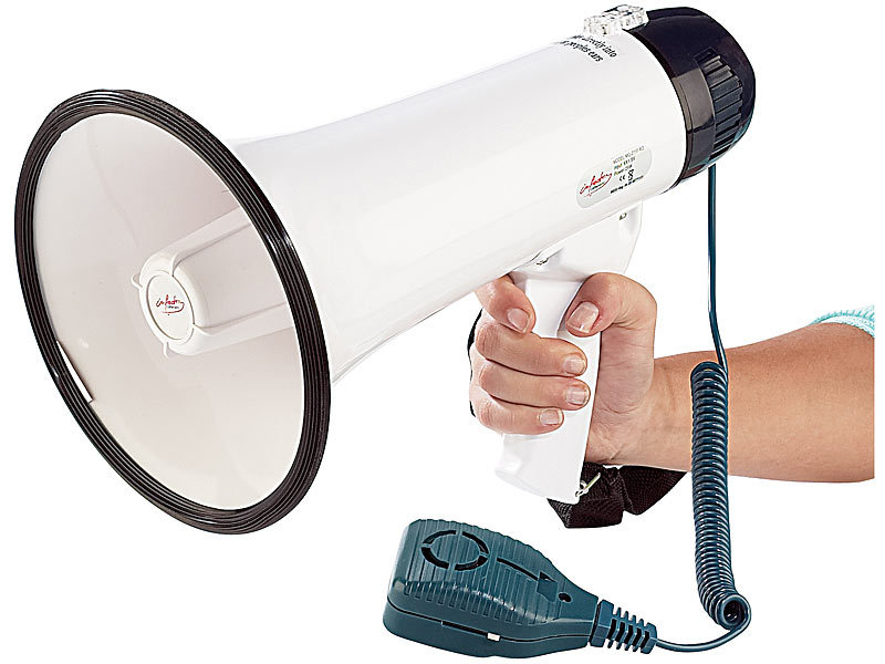 ; Megafone mit MP3-Playern Megafone mit MP3-Playern Megafone mit MP3-Playern 