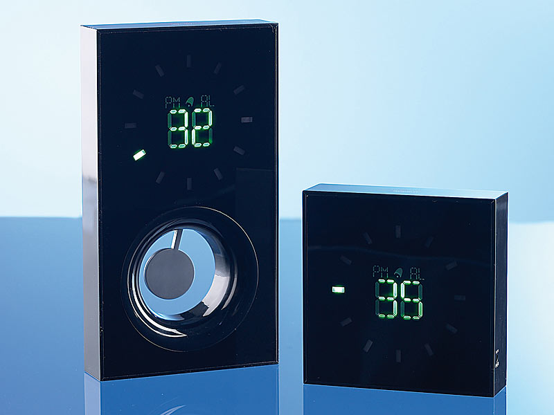 infactory LED-Wecker mit Energiespar-Modus;   