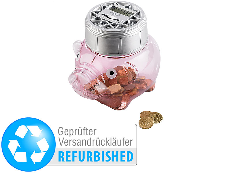 ; Elektrische Tresor-Spardosen, Münzsortierer 