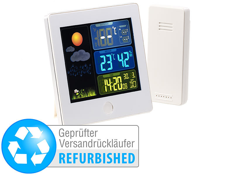 ; Funk-Wetterstationen mit Außensensor, WLAN und App 