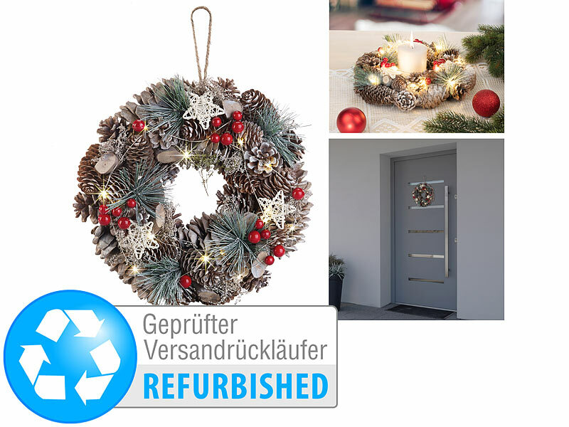 ; LED-Deko-Weihnachtskissen 