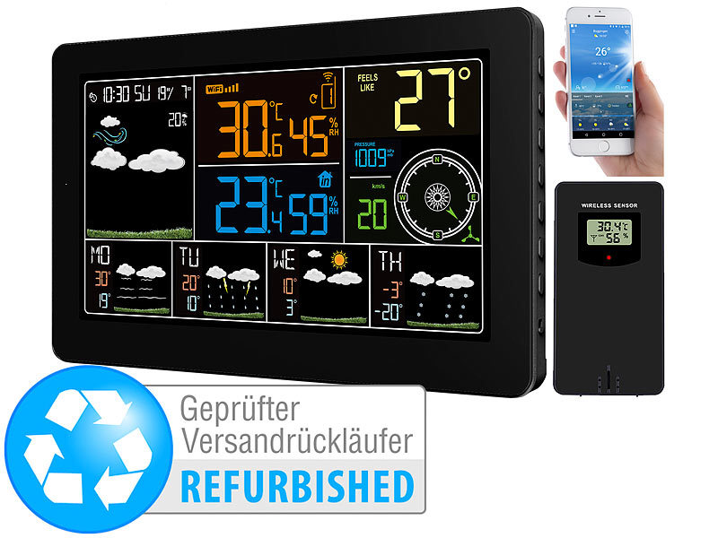 ; Funk-Wetterstationen mit Außensensoren Funk-Wetterstationen mit Außensensoren Funk-Wetterstationen mit Außensensoren 