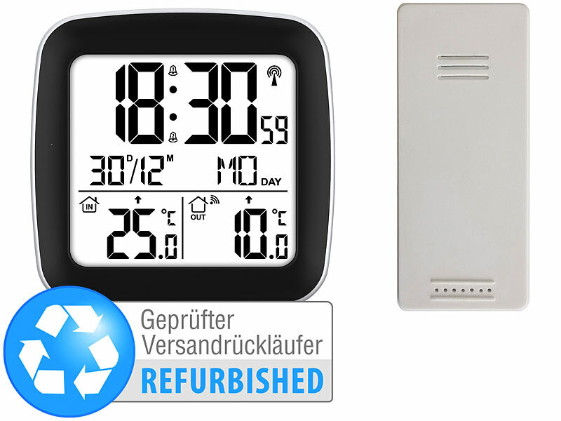 ; Wetterstationen mit Farb-Display, Funkuhr und Außensensor Wetterstationen mit Farb-Display, Funkuhr und Außensensor Wetterstationen mit Farb-Display, Funkuhr und Außensensor 