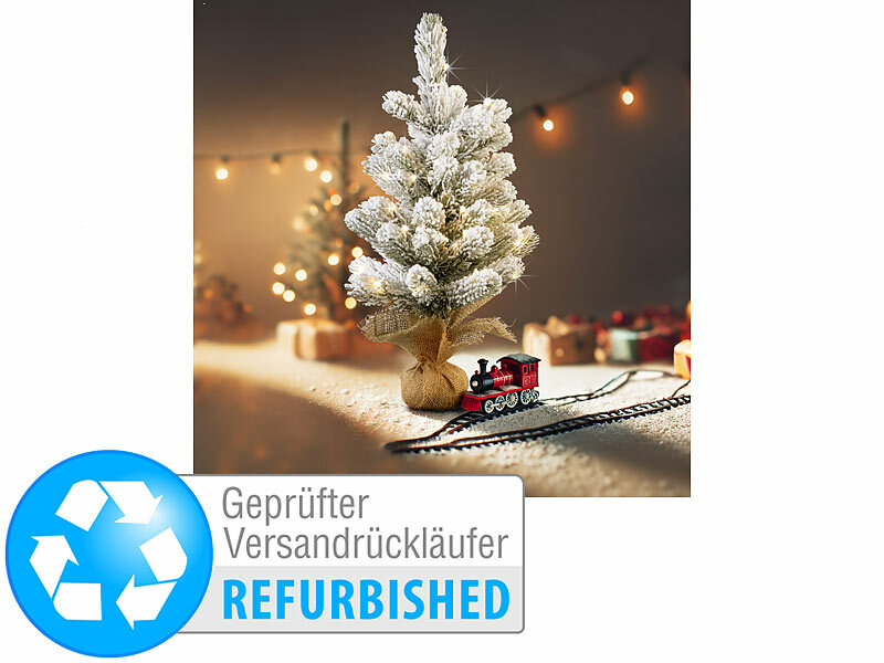 ; Weihnachtsbäume mit LED-Beleuchtung