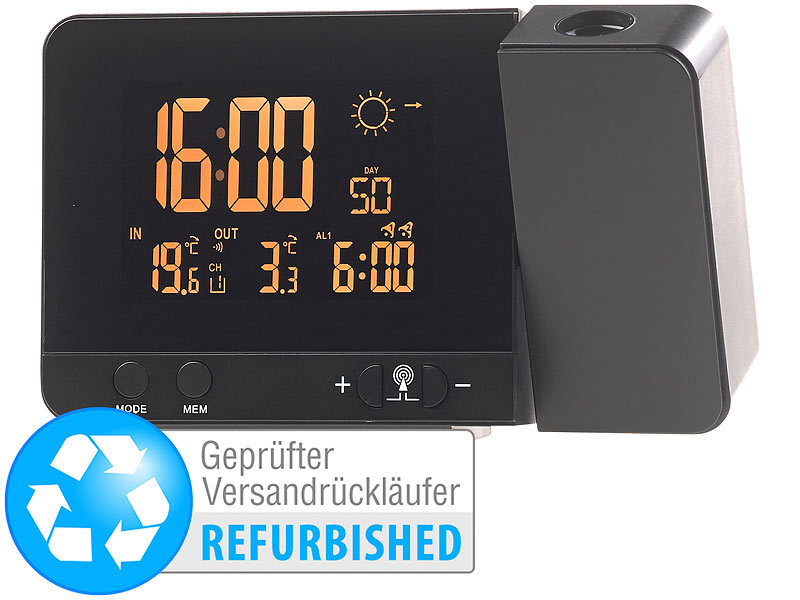 ; Funk-Wetterstationen mit Außensensor, WLAN und App, Wetterstationen mit Farb-Display, Funkuhr und Außensensor 