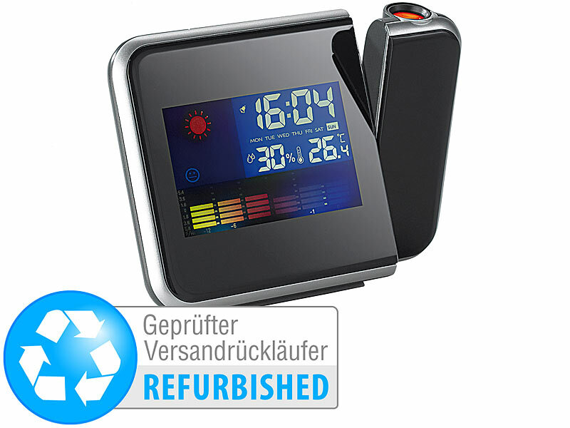 ; Funk-Wetterstationen mit Außensensor, WLAN und App, Wetterstationen mit Farb-Display, Funkuhr und Außensensor 