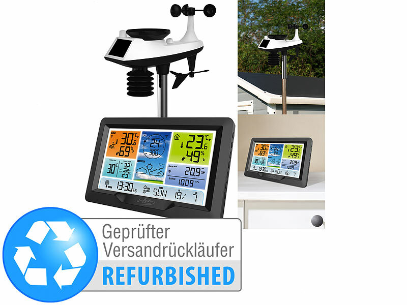 ; Funk-Wetterstationen mit Außensensor, WLAN und App 