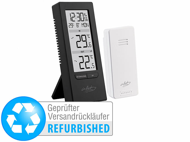 ; Wetterstationen mit Farb-Display, Funkuhr und Außensensor 