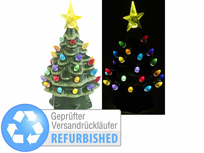 ; Weihnachtsbäume mit LED-Beleuchtung 
