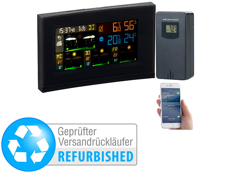 ; Funk-Wetterstationen mit Außensensoren 