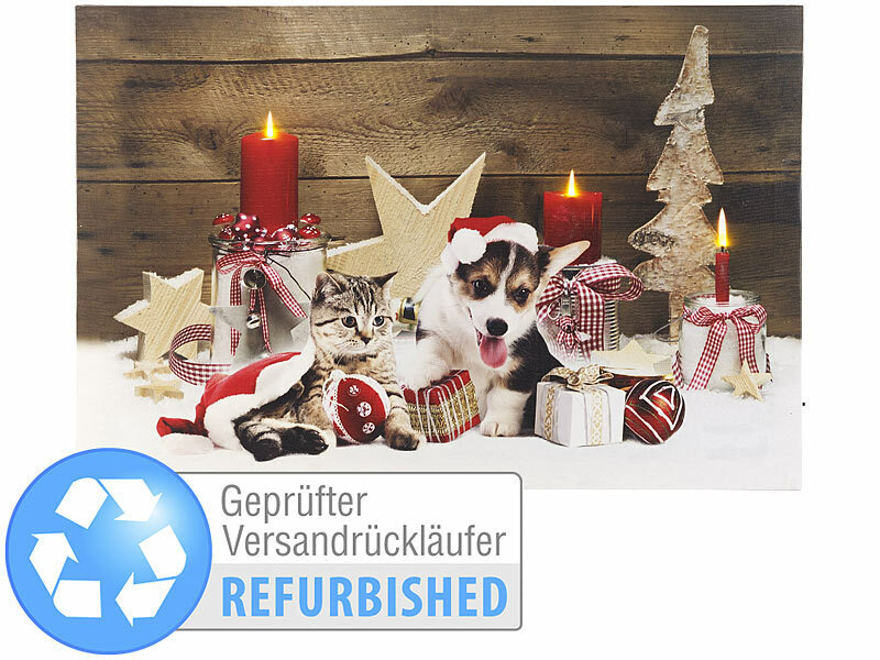 ; Weihnachtsbäume mit LED-Beleuchtung 