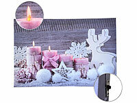 infactory Bild Leinwand, LED Bilder mit Beleuchtung