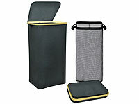 infactory Aufbewahrungsbox Bambus, Aufbewahrung Box mit Deckel Bambus