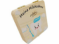 infactory Baby-Zahn-Andenkenbox, Holzdose, Holz-Kästchen